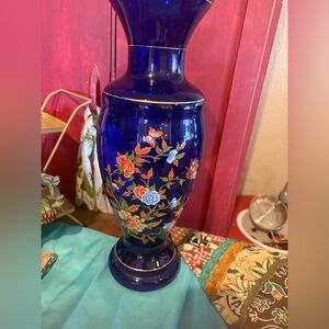 Antique Norleans Cobalt Blue Hand Painted Italy